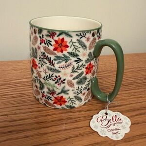 10 Strawberry Street Bella  Pointsettia Mug